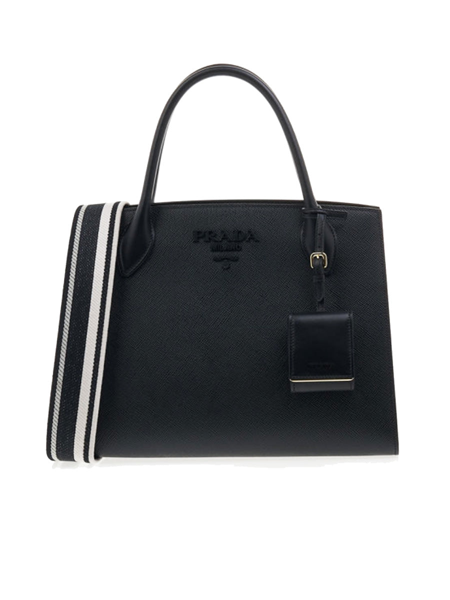 Prada Monochrome Medium Saffiano Bag