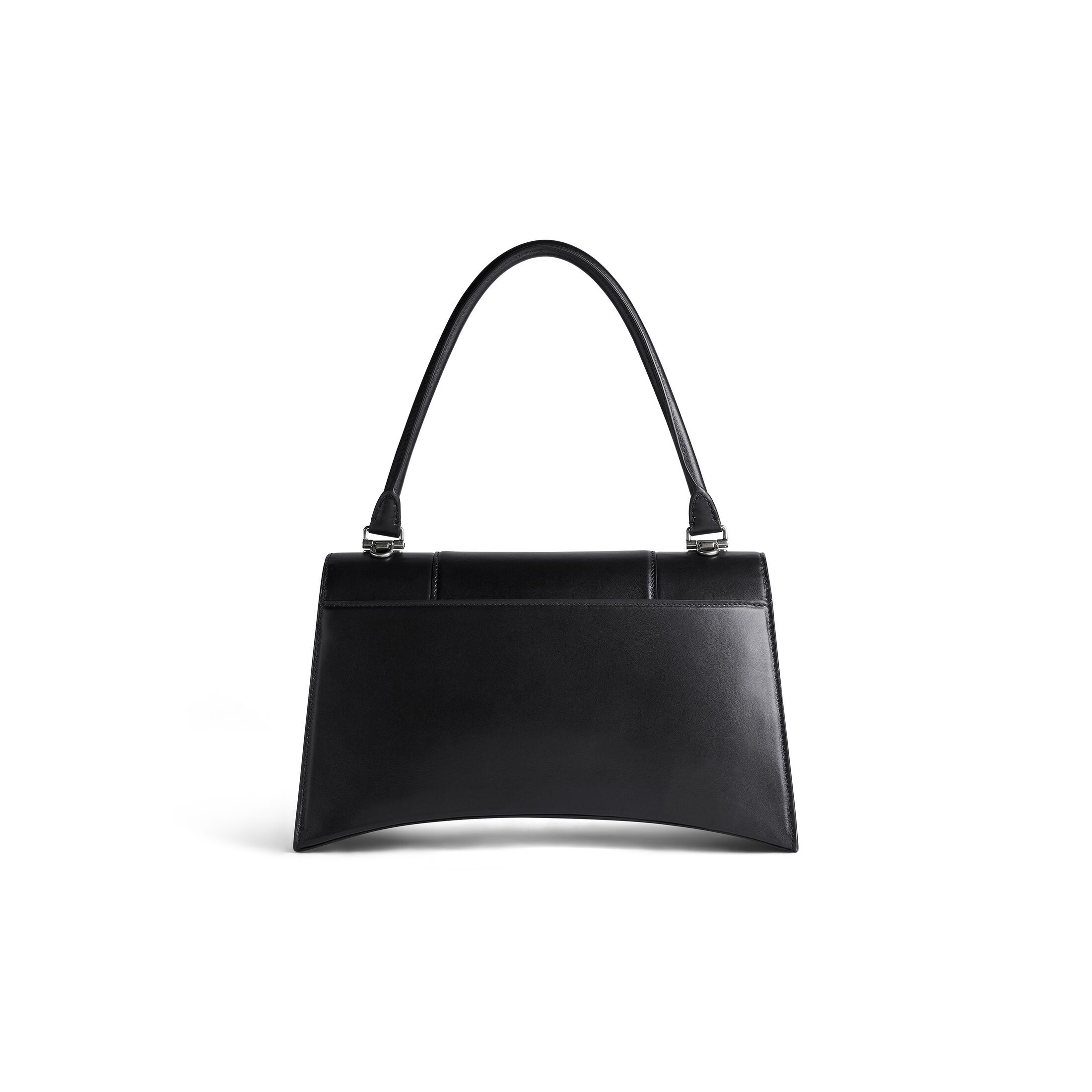 WOMEN'S HOURGLASS HINGE MEDIUM HANDBAG IN BLACK