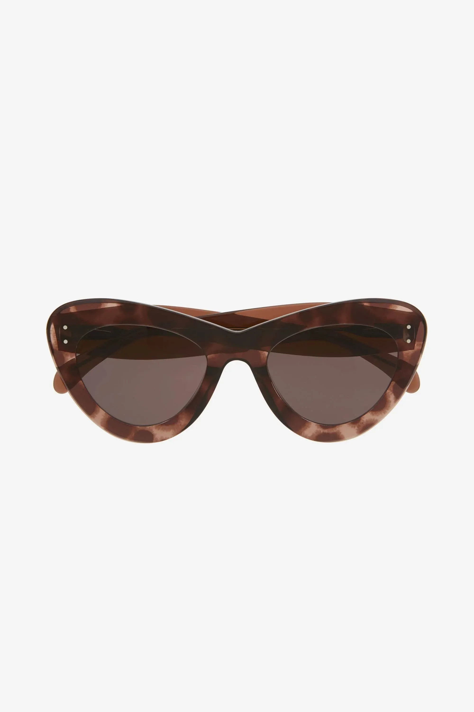 Alaia oversized brown cat-eye sunglasses