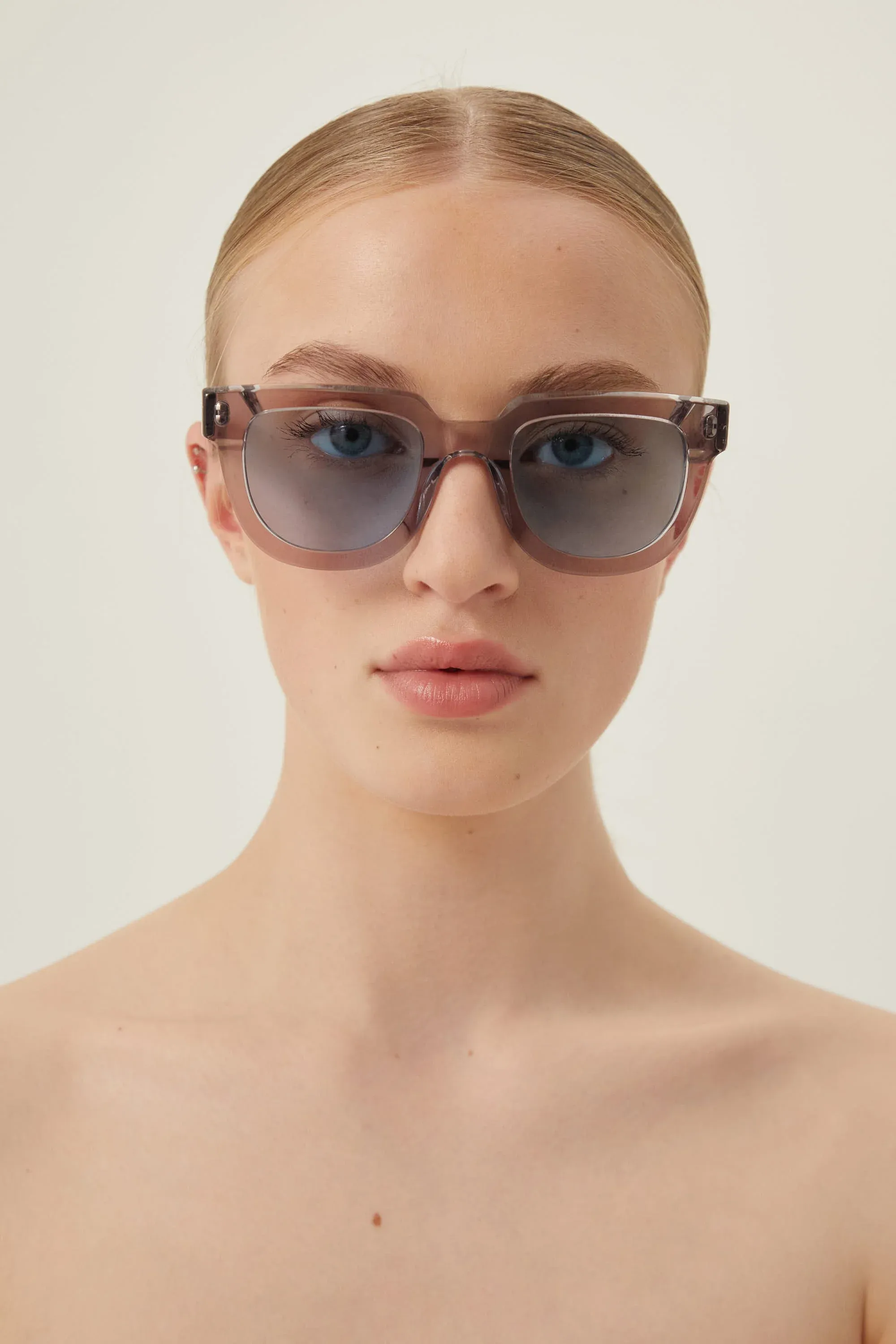 Retrosuperfuture SERIO FIRMA crystal grey sunglasses