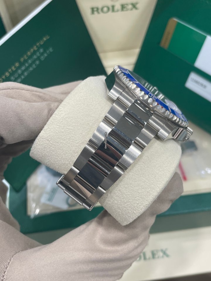 Submariner Date Smurf White Gold 40mm Blue Ceramic 116619LB