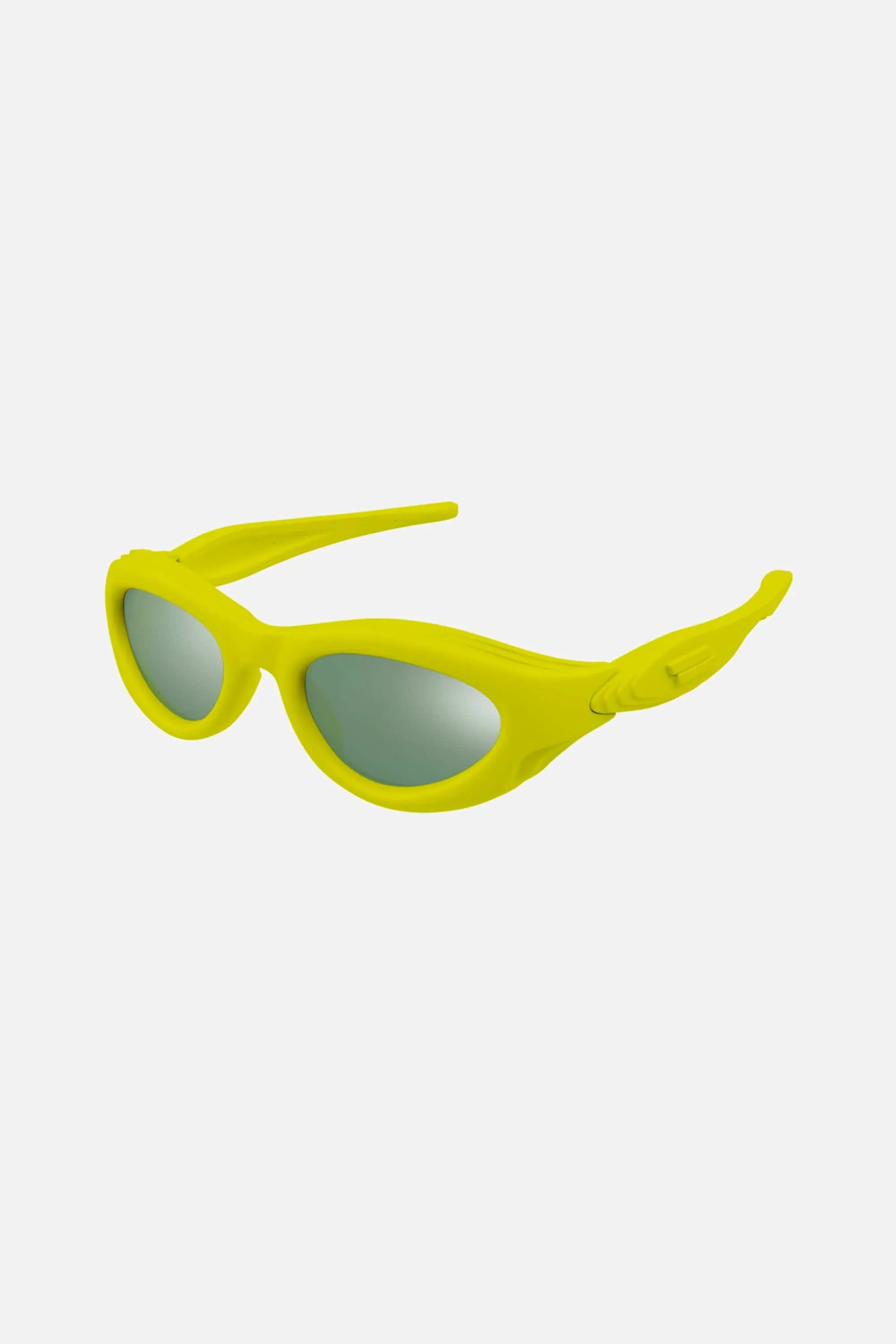 Bottega Veneta bold yellow rubber sunglasses