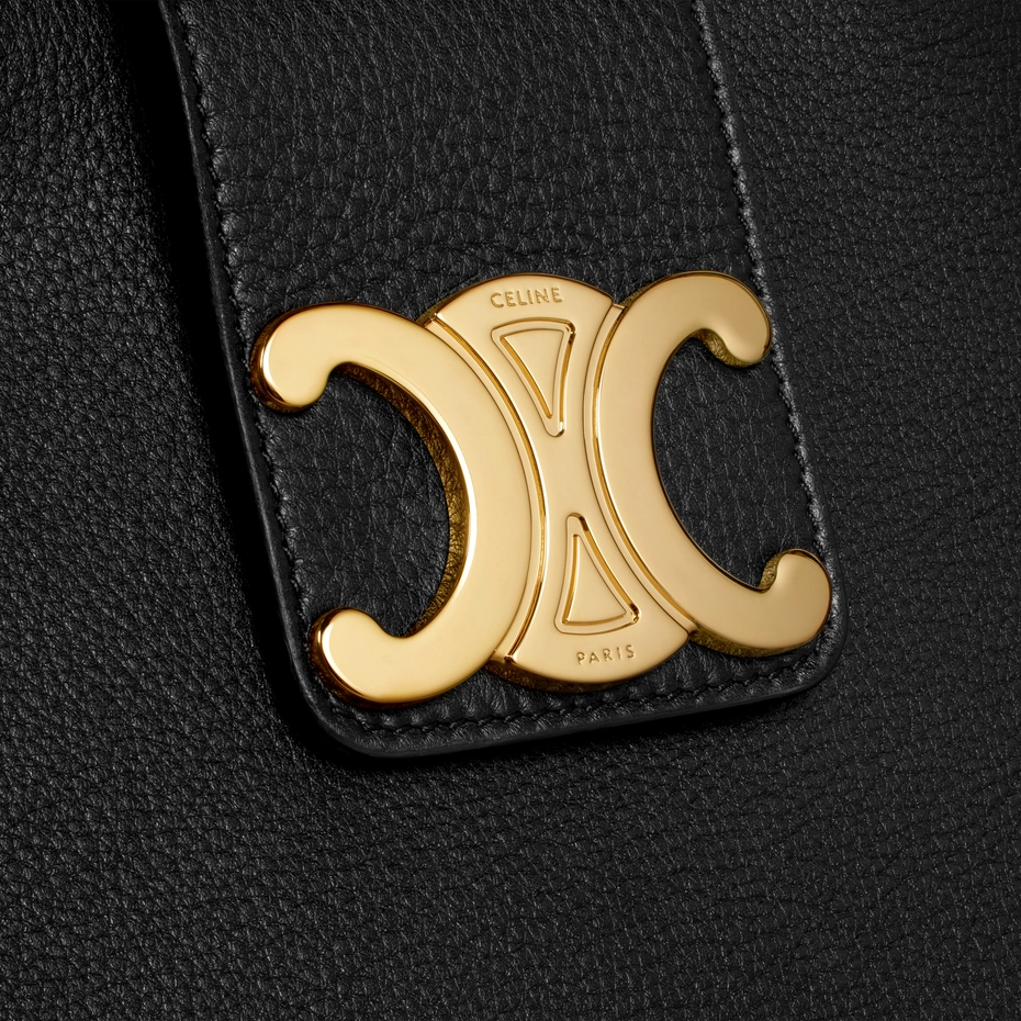 MEDIUM APPOLINE BAG IN SUPPLE CALFSKIN BLACK