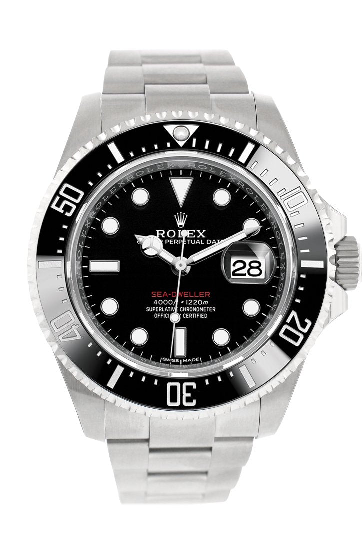 Sea Dweller Black Dial Stainless Steel Mens Watch 126600