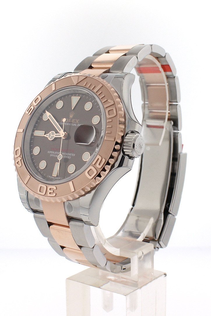 YACHT-MASTER 40 Chocolate Dial 18k Rose Gold Mens Watch 116621