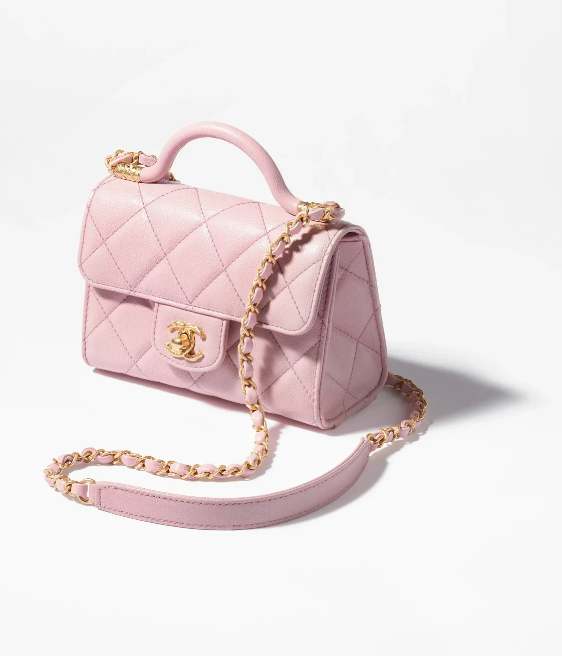 MINI FLAP BAG WITH TOP HANDLE