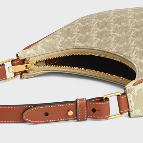 AVA BAG IN TRIOMPHE CANVAS AND CALFSKIN GREGE