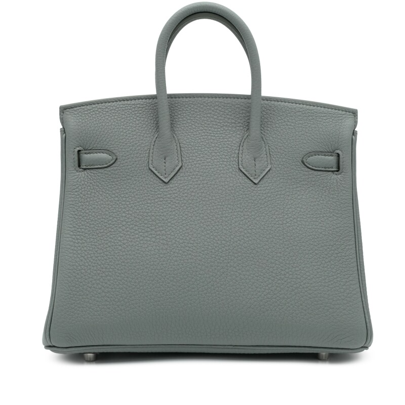 Vert Amande Togo Birkin 25 Palladium Hardware
