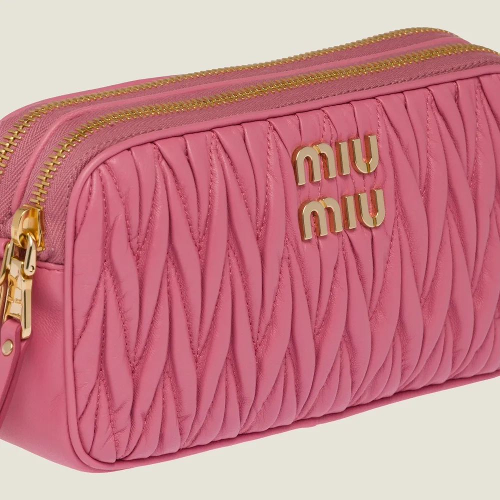 Matelassé nappa leather mini-bag 18cm