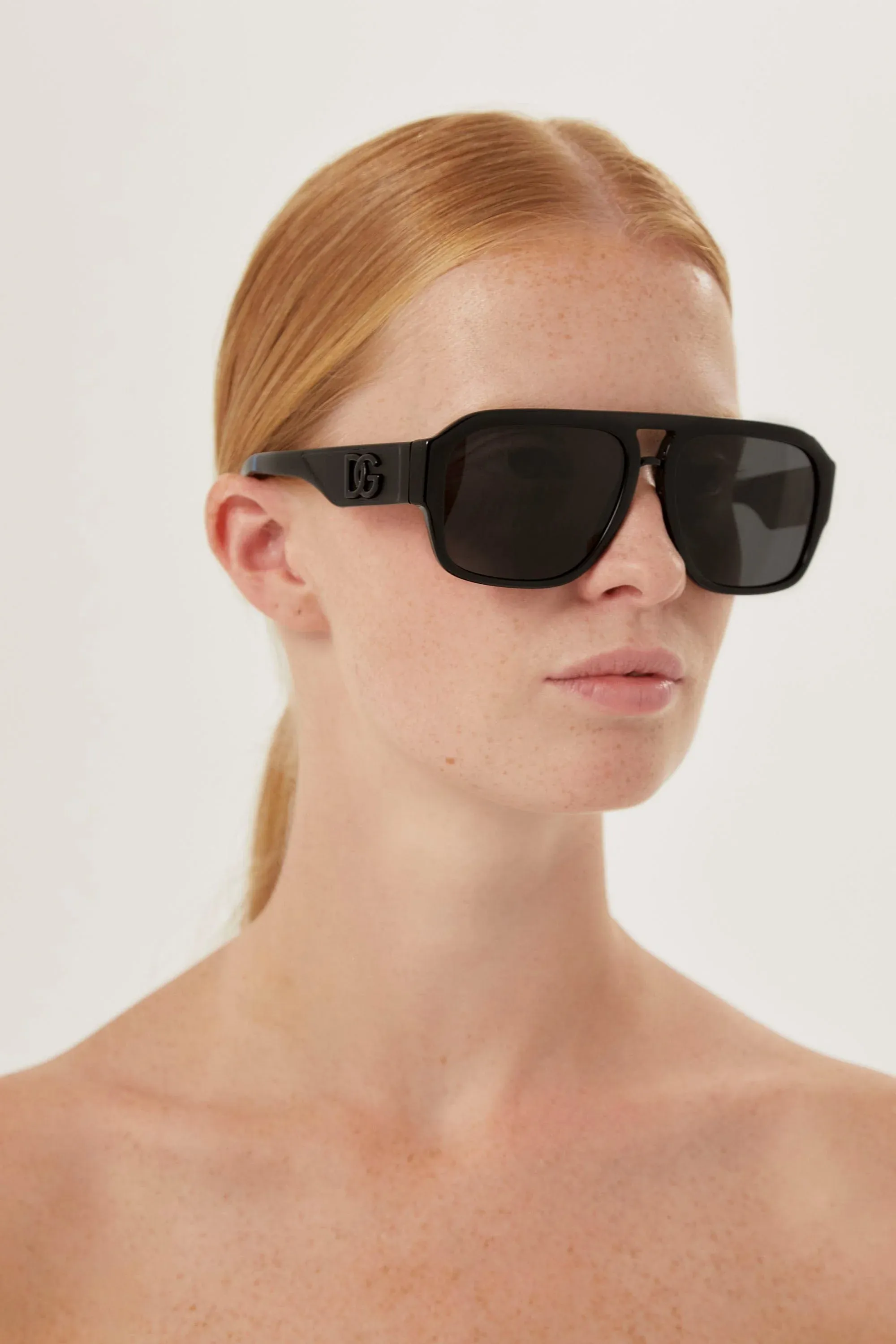 Dolce&Gabbana black pilot sunglasses