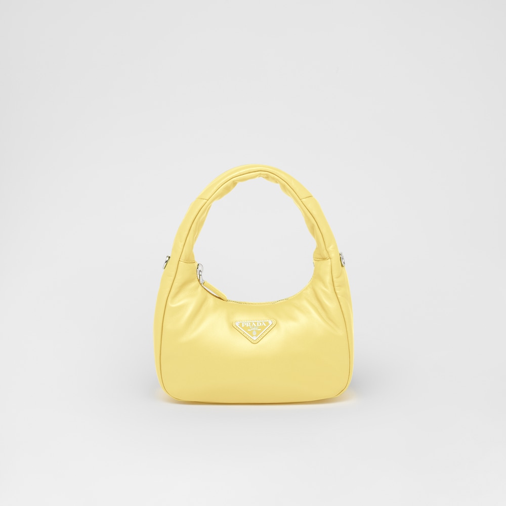 Prada Soft padded nappa leather mini-bag - Citron Green