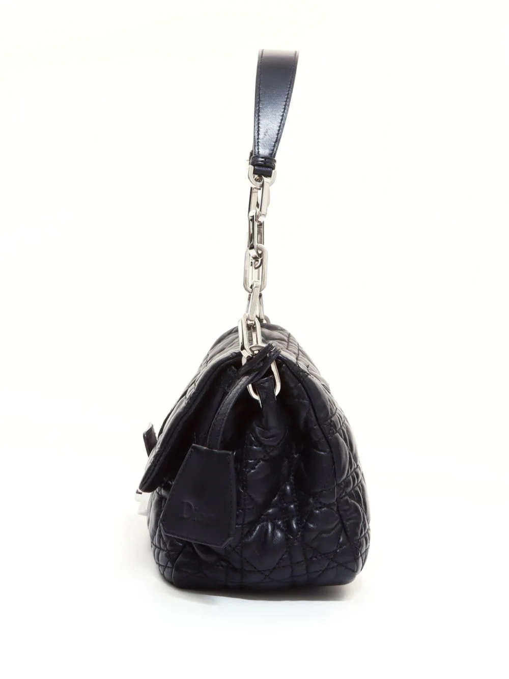 Cannage flap shoulder bag