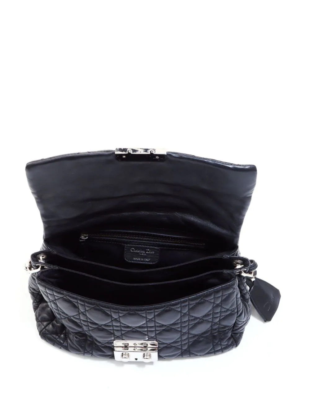 Cannage flap shoulder bag