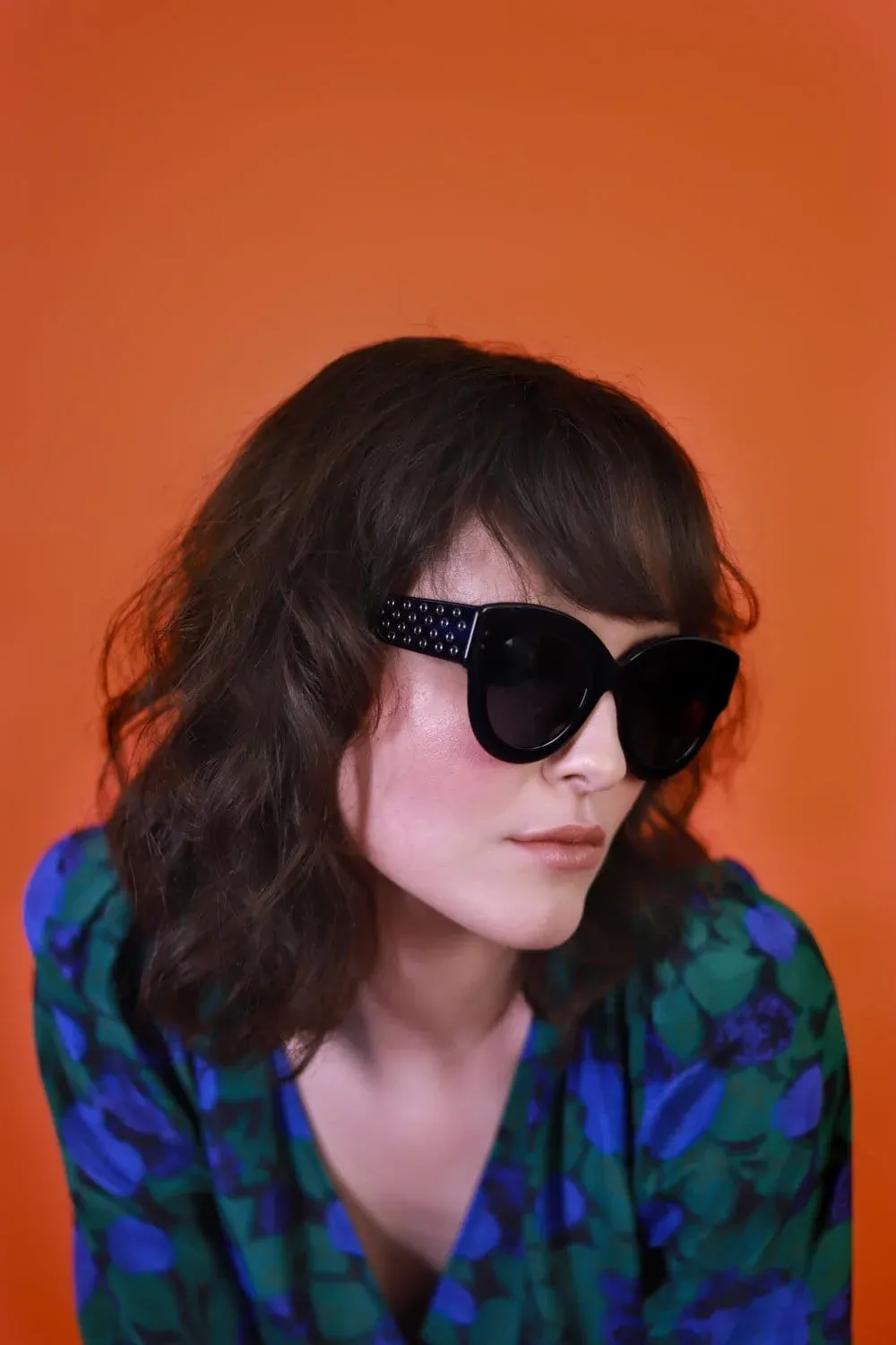 Alaia femenine blue butterfly sunglasses