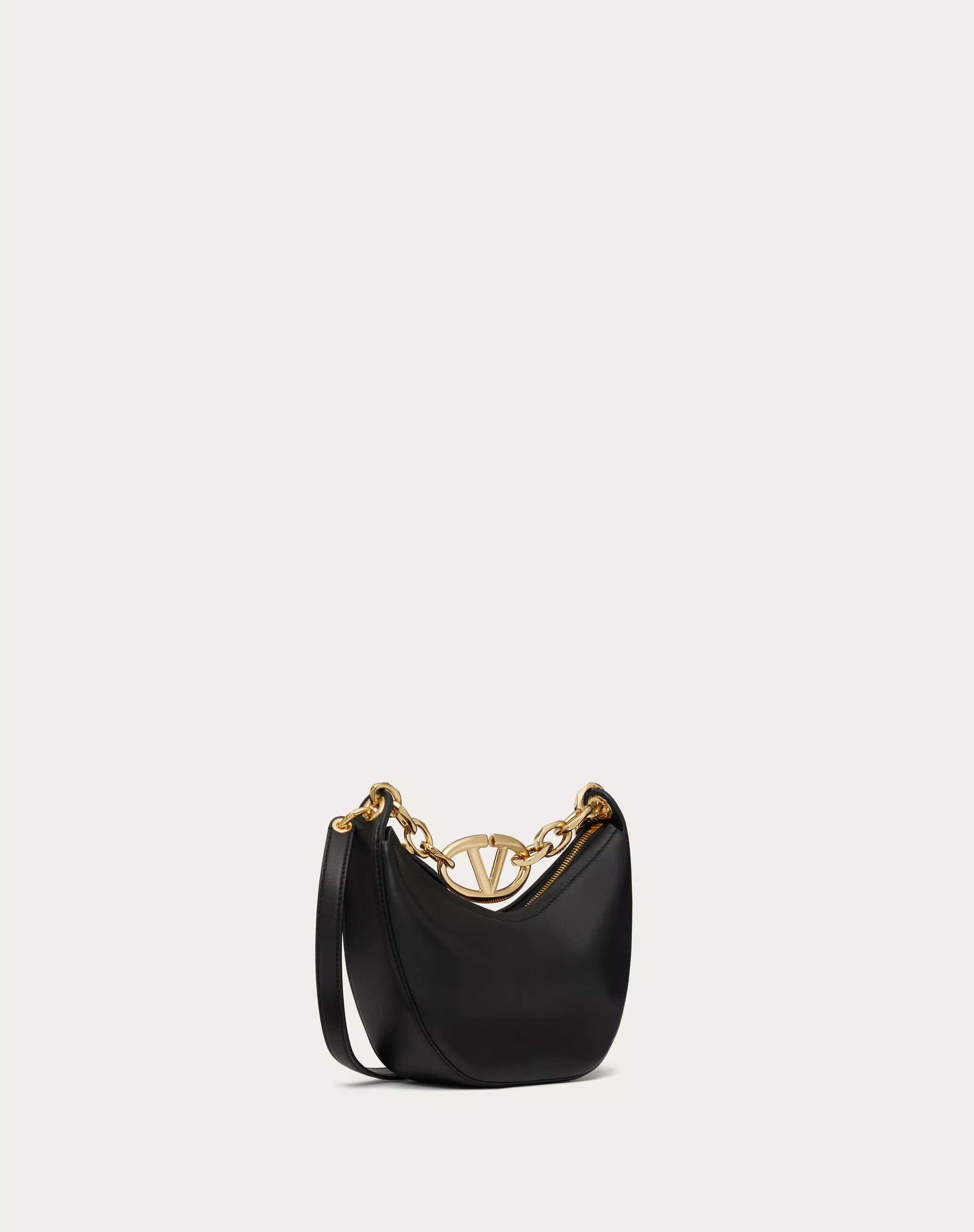 VLOGO MOON MINI HOBO BAG IN NAPPA LEATHER WITH CHAIN