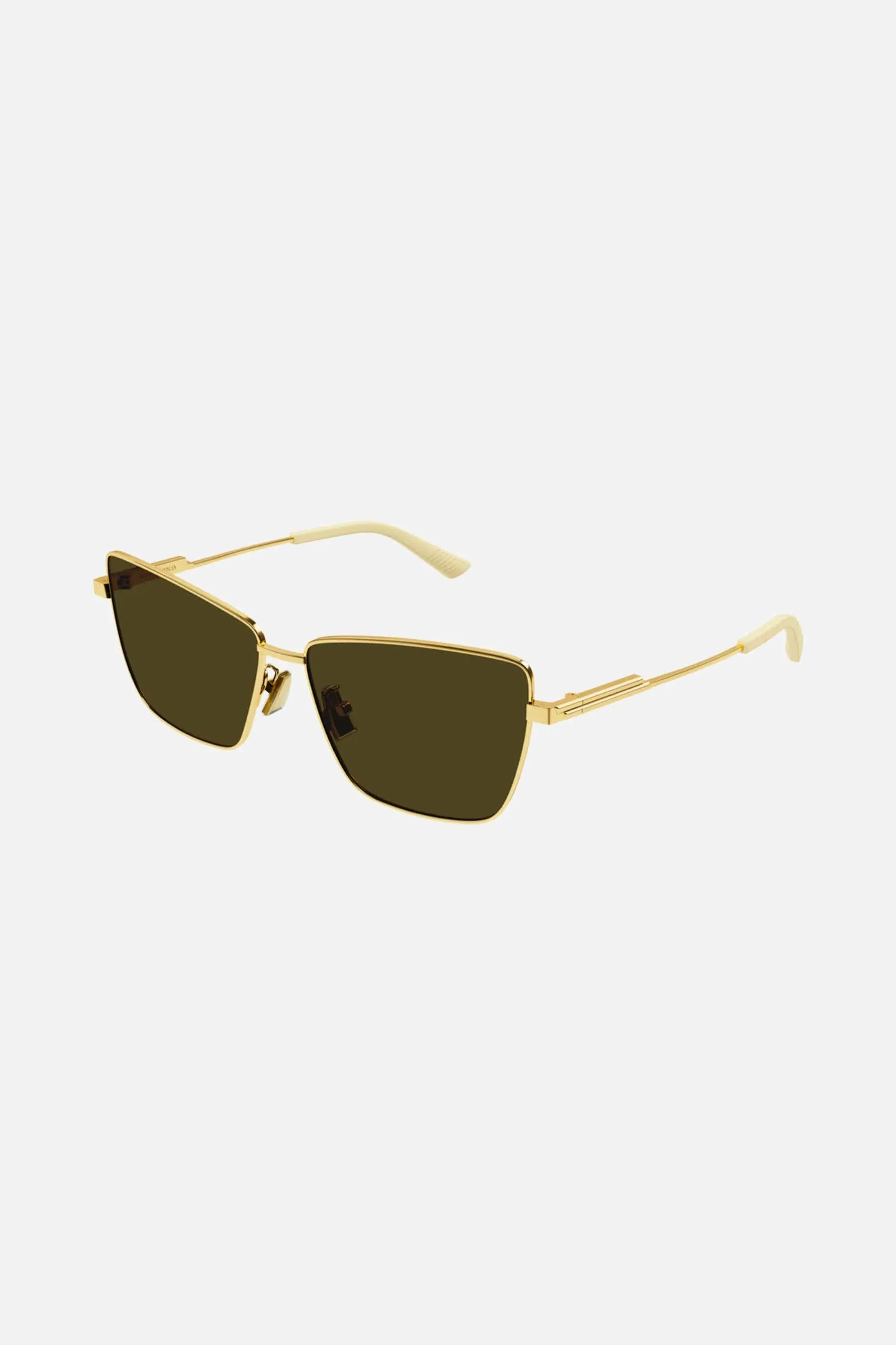 Bottega Veneta cat-eye full metal gold sunglasses