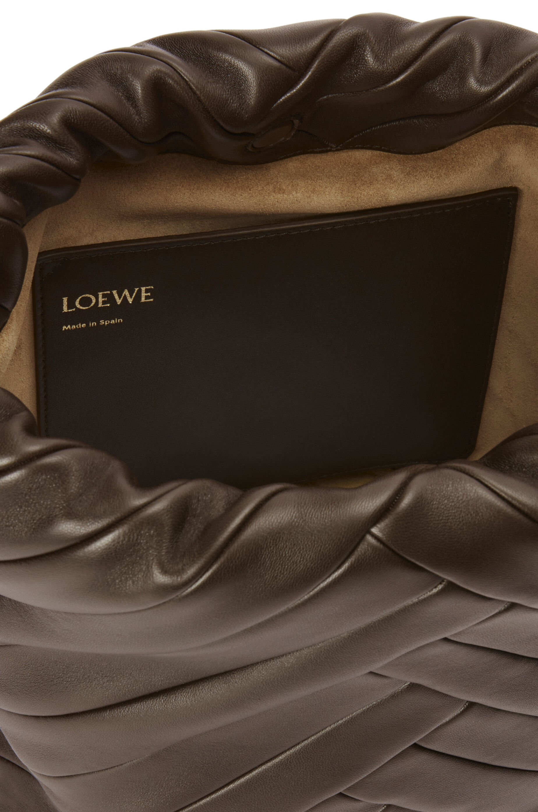 Flamenco Purse Bucket bag in mellow nappa lambskin