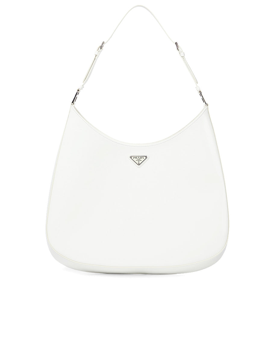 Prada Cleo Maxi Brushed Leather Shoulder Bag