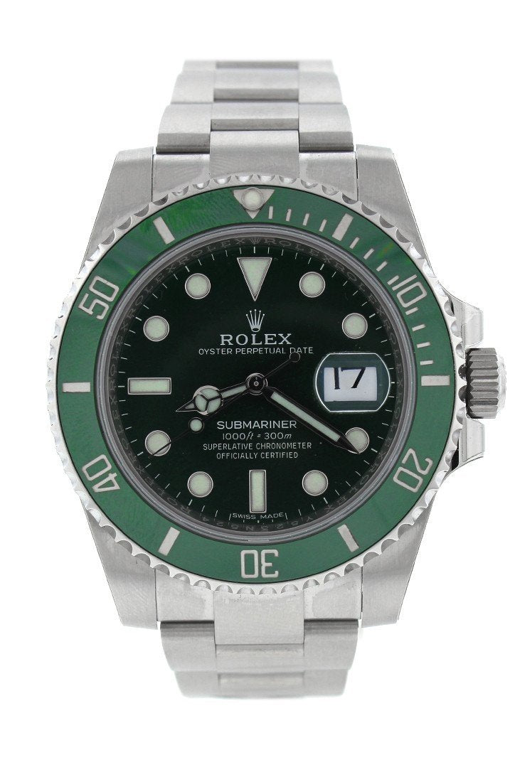 Submariner Hulk Date 40 Green Dial Mens Watch 116610LV 116610