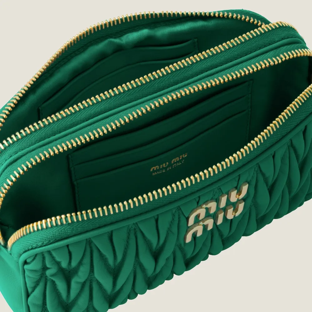 Matelassé nappa leather mini-bag 18cm