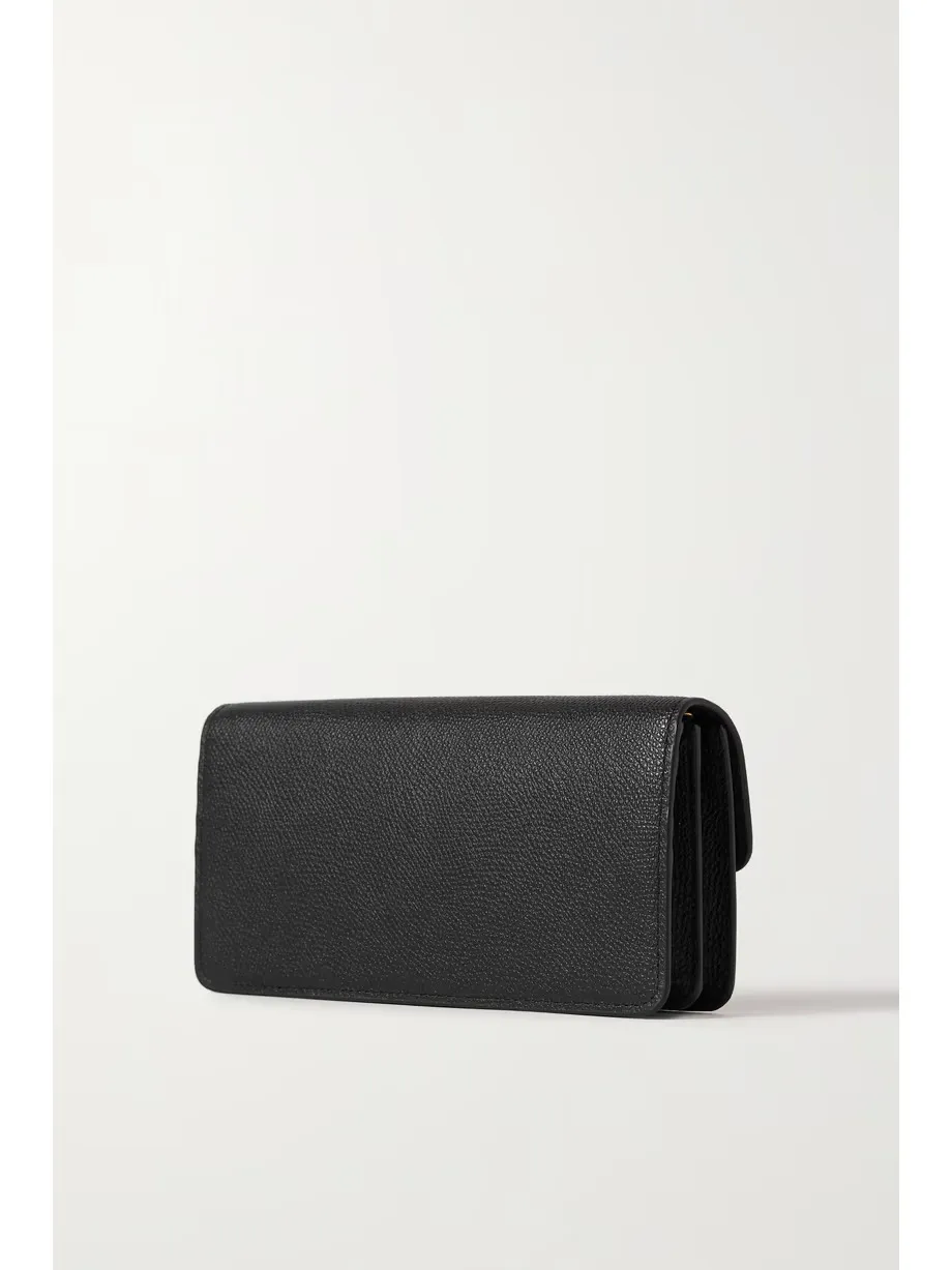 VLOGO textured-leather wallet