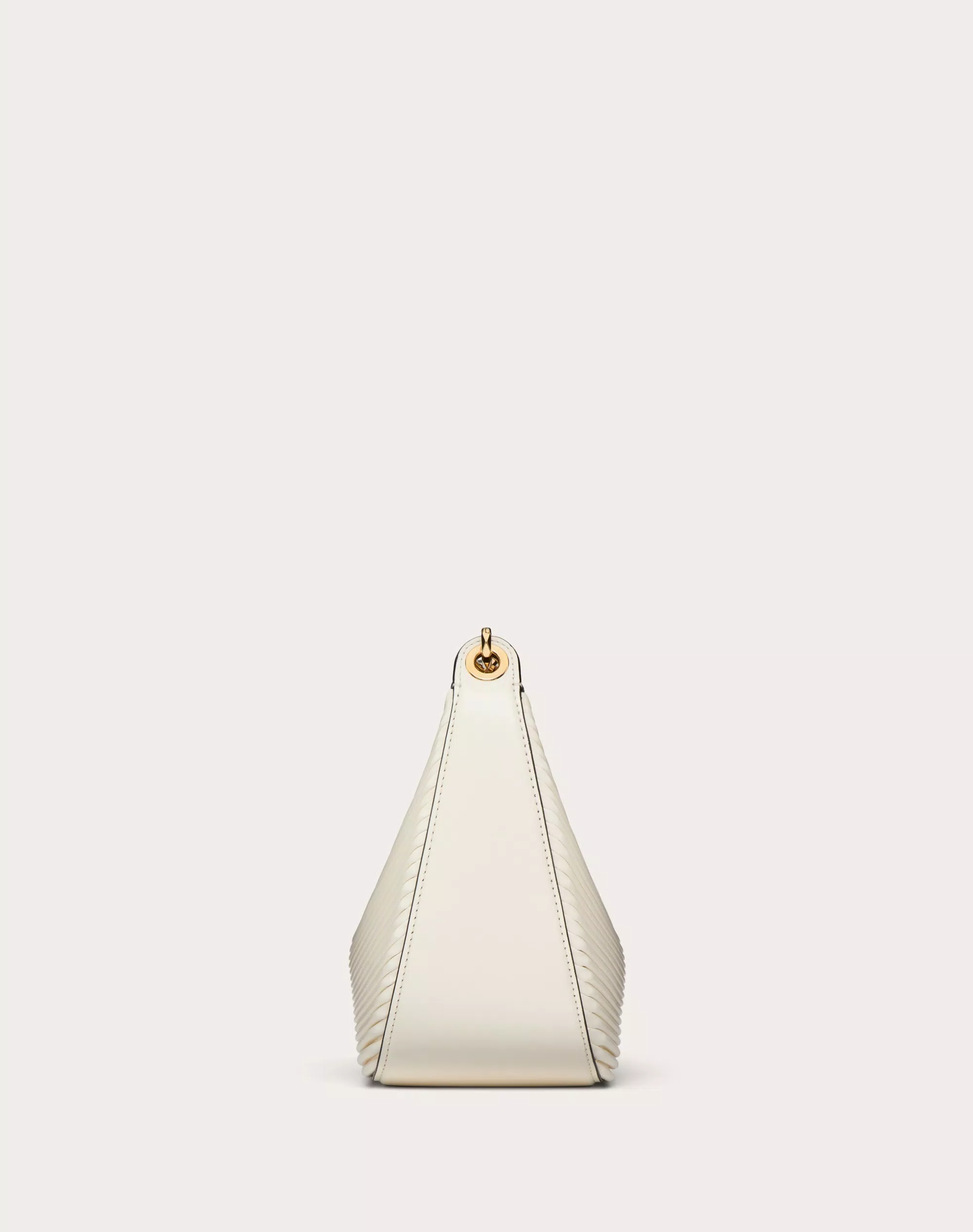 SMALL VLOGO MOON HOBO BAG IN NAPPA LEATHER WITH CHAIN