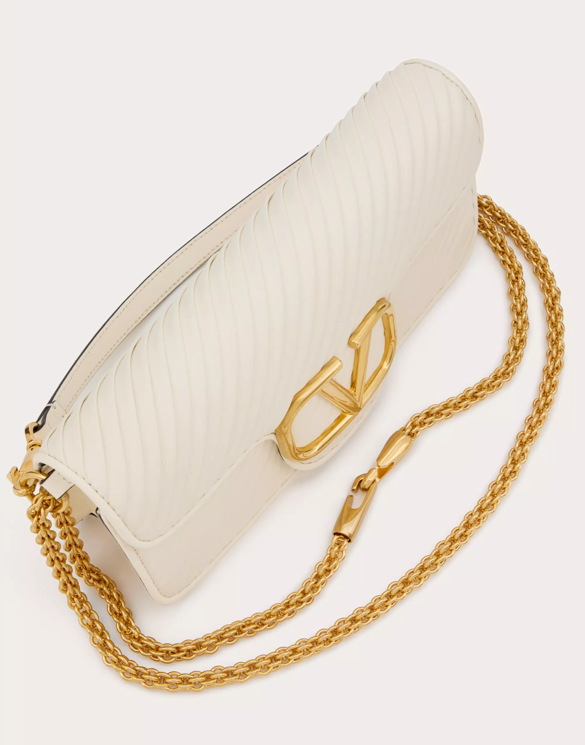VALENTINO GARAVANI LOCÒ SHOULDER BAG IN PLEATED NAPPA