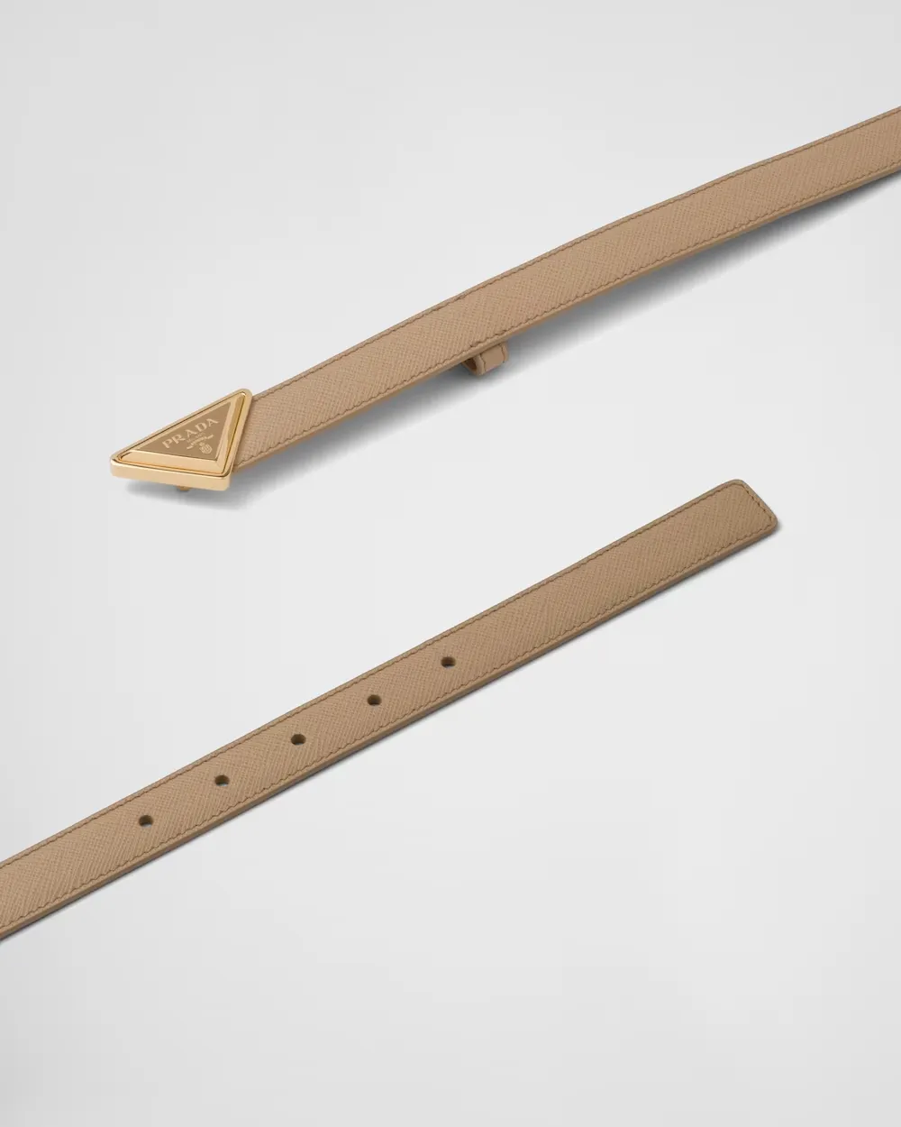 Saffiano leather belt