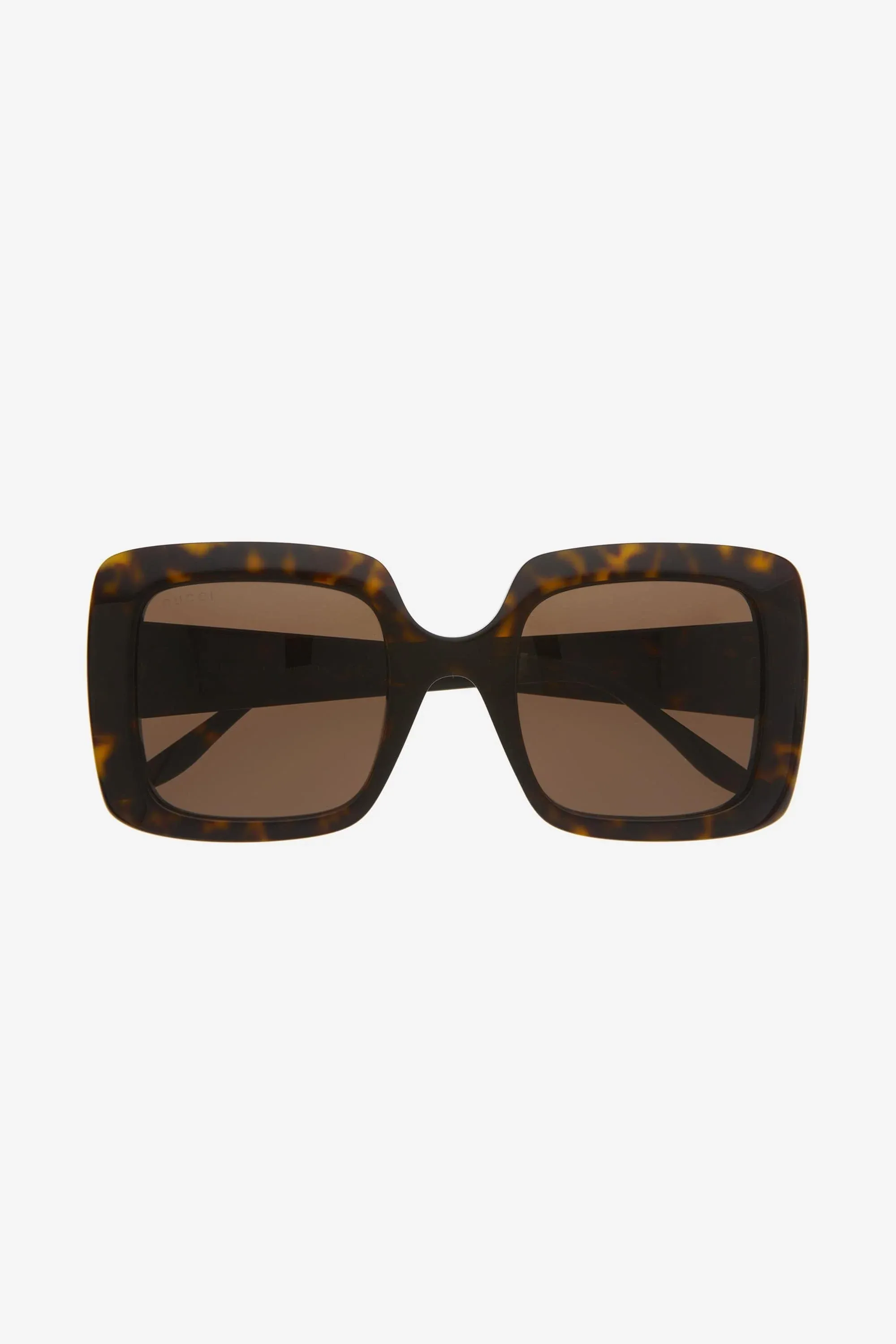 Gucci squared havana acetate sunglasses