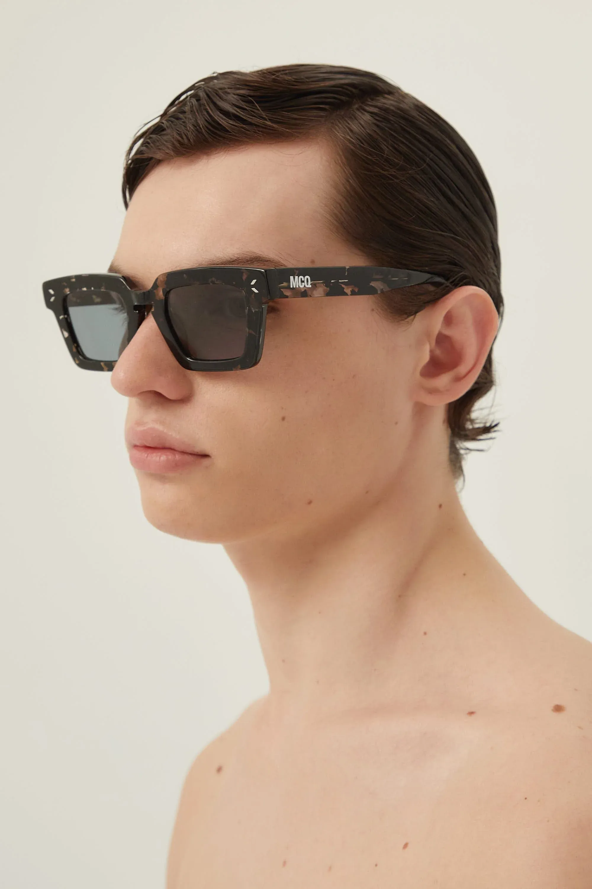 MCQ havana rectangular sunglasses