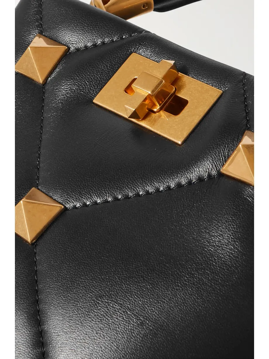 Valentino Garavani Roman Stud small quilted leather tote