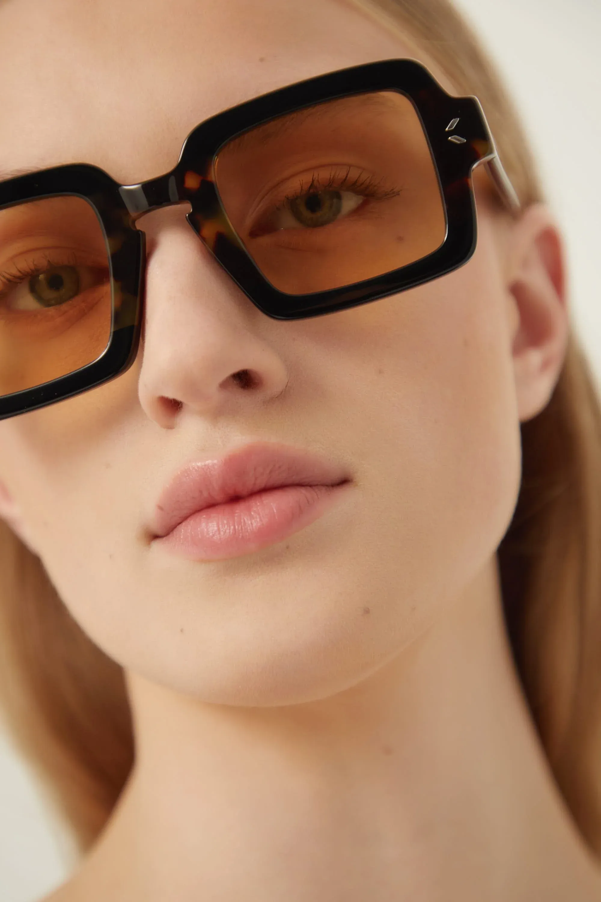 MCQ havana squared geometrical sunglasses