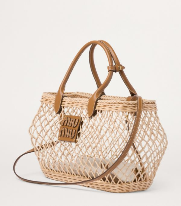 Woven Raffia Tote Bag