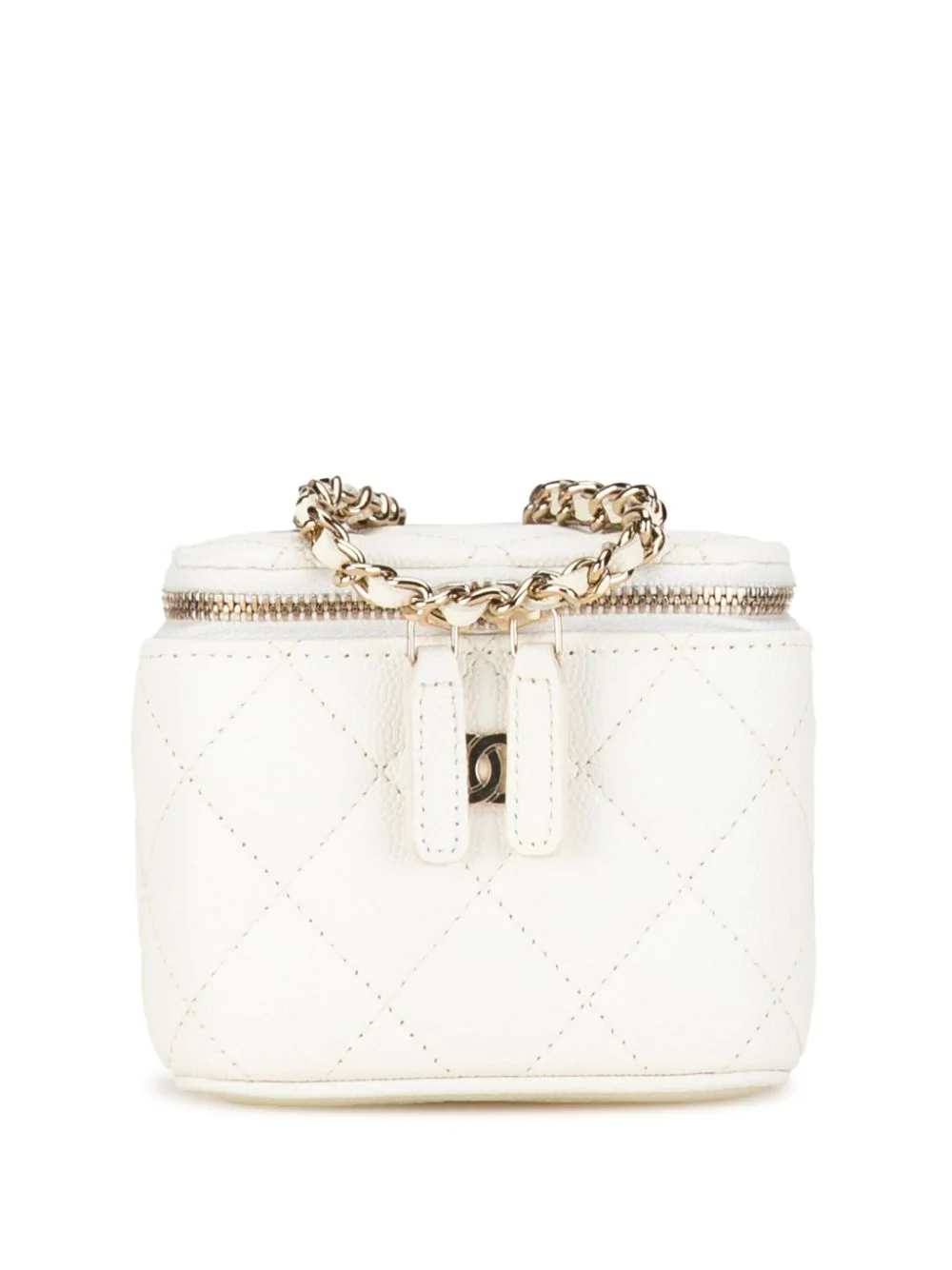 Mini Caviar Vanity Case with Chain crossbody bag