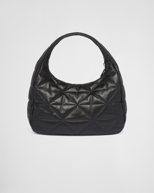 Prada Large, topstitched nappa-leather bag