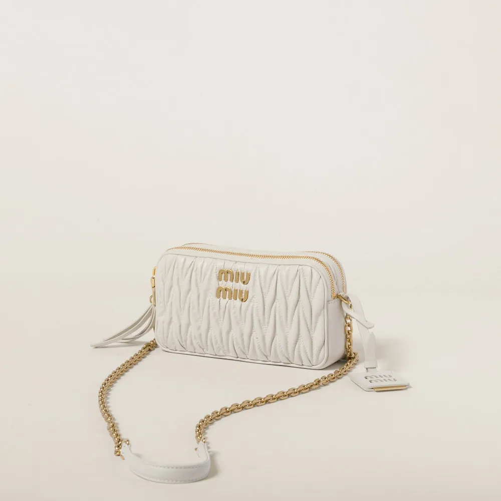 Matelassé nappa leather mini-bag 18cm