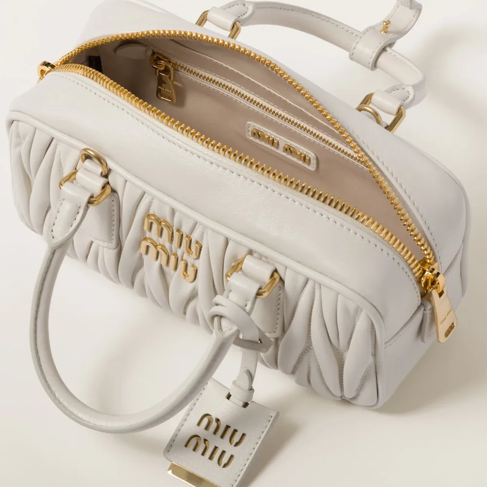 Arcadie matelassé nappa leather bag 22cm