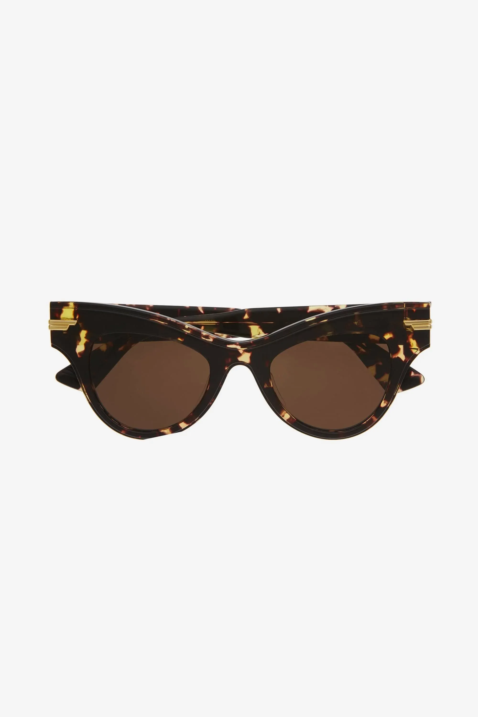Bottega Veneta havana cat eye acetate sunglasses