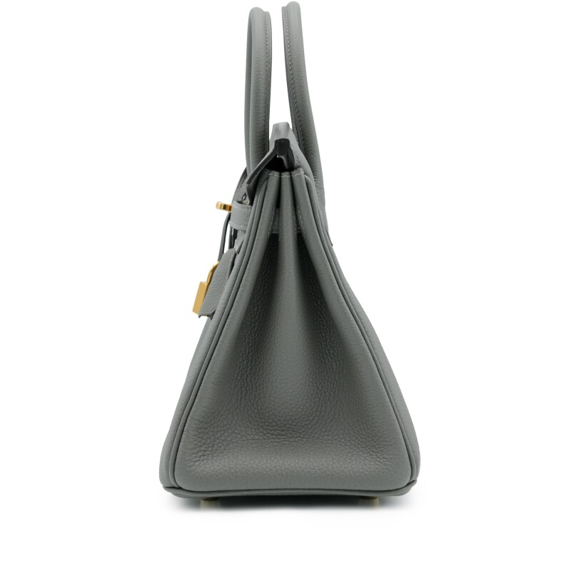 Gris Caillou Chamois Doblis and Etoupe Swift Grizzly Birkin 25 Palladium Hardware