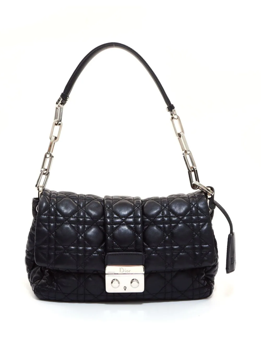 Cannage flap shoulder bag