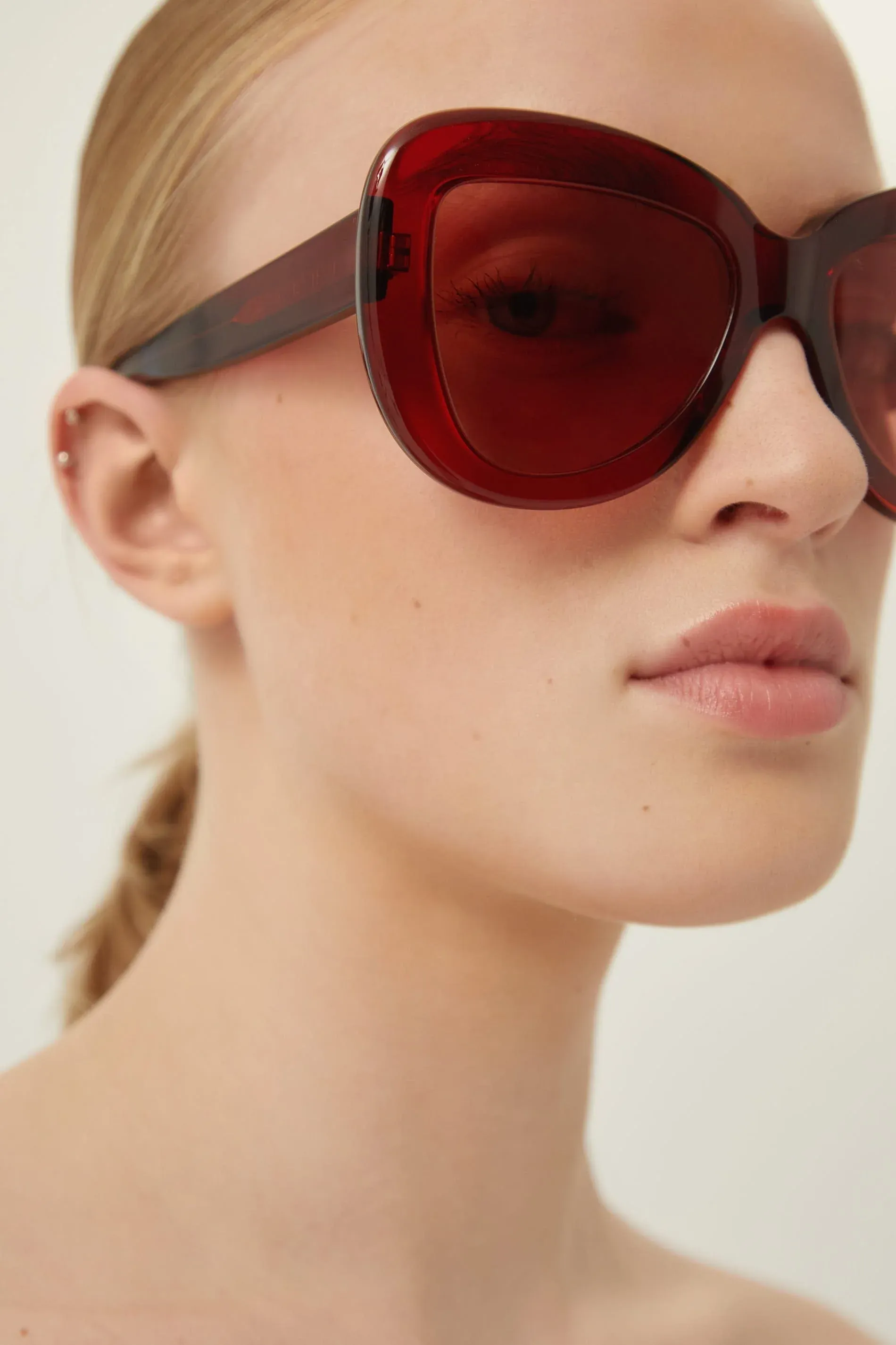 Marni butterfly crystal bordeaux sunglasses