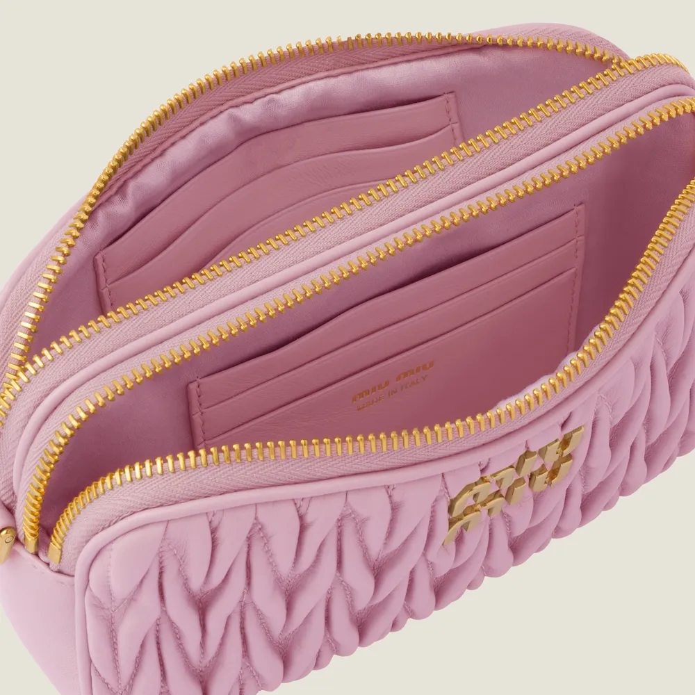 Matelassé nappa leather mini-bag 18cm