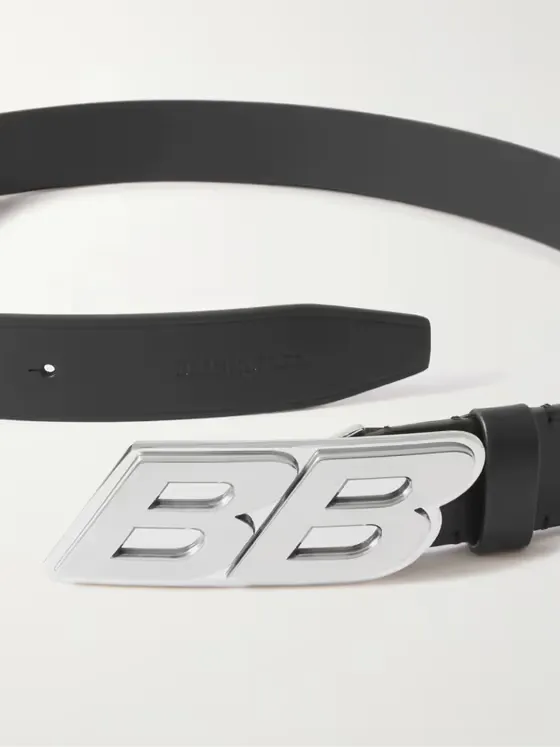3.5cm Logo-Embellished Leather Belt