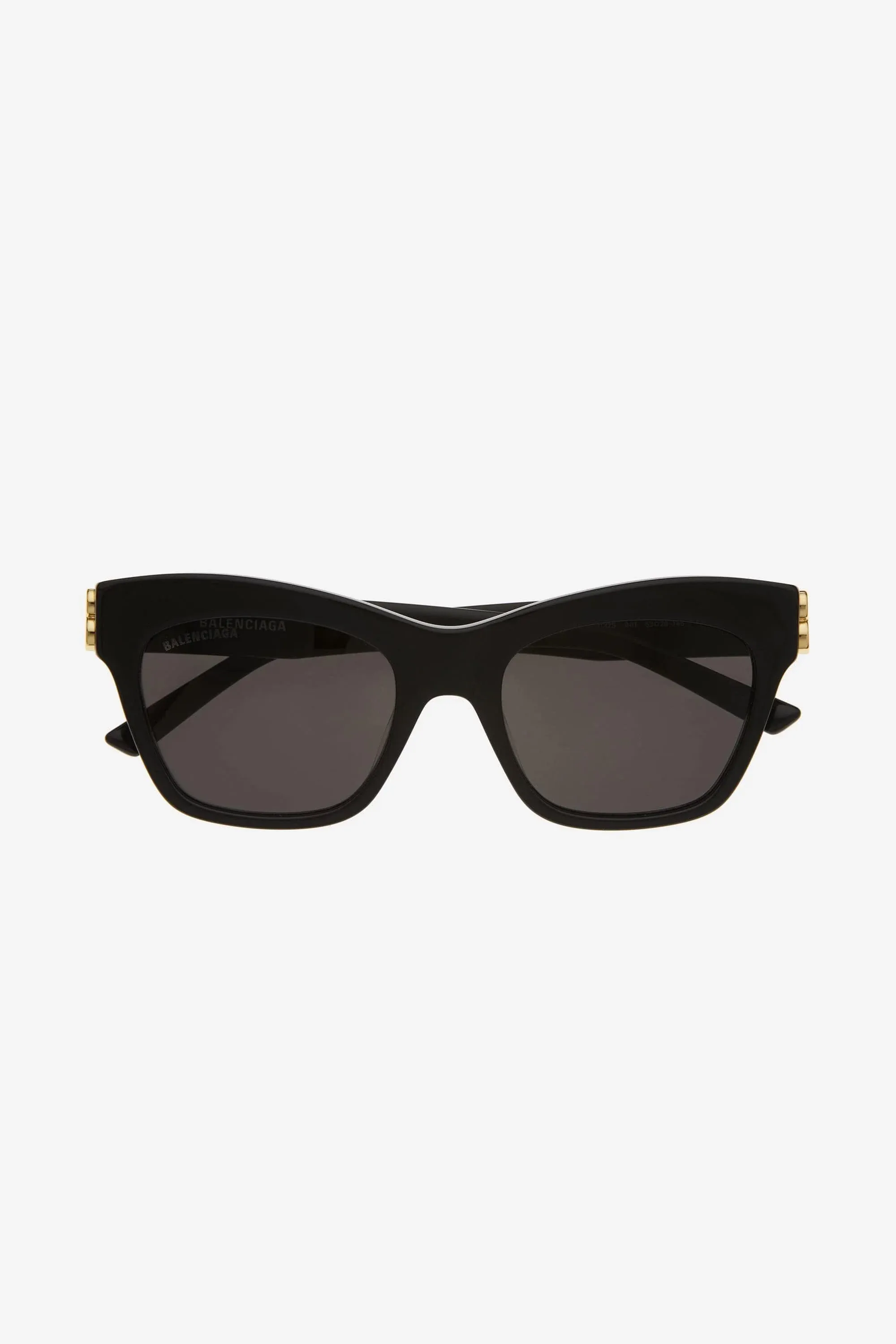Balenciaga cat-eye femenine black sunglasses with BB folding