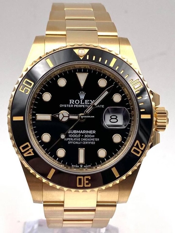 Submariner Date 41mm Black Dial Yellow Gold 126618LN Unworn 2021