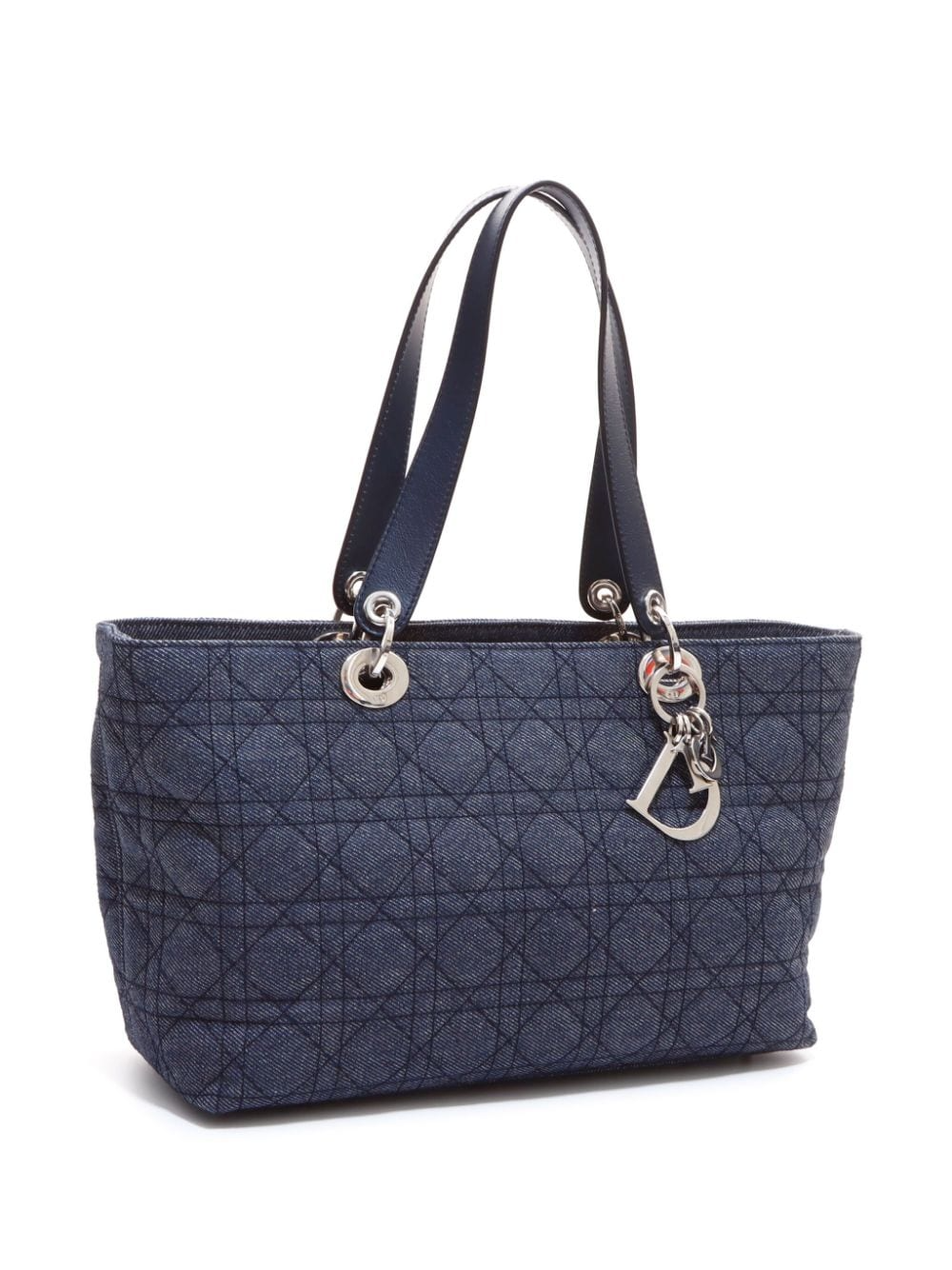 Cannage denim tote bag