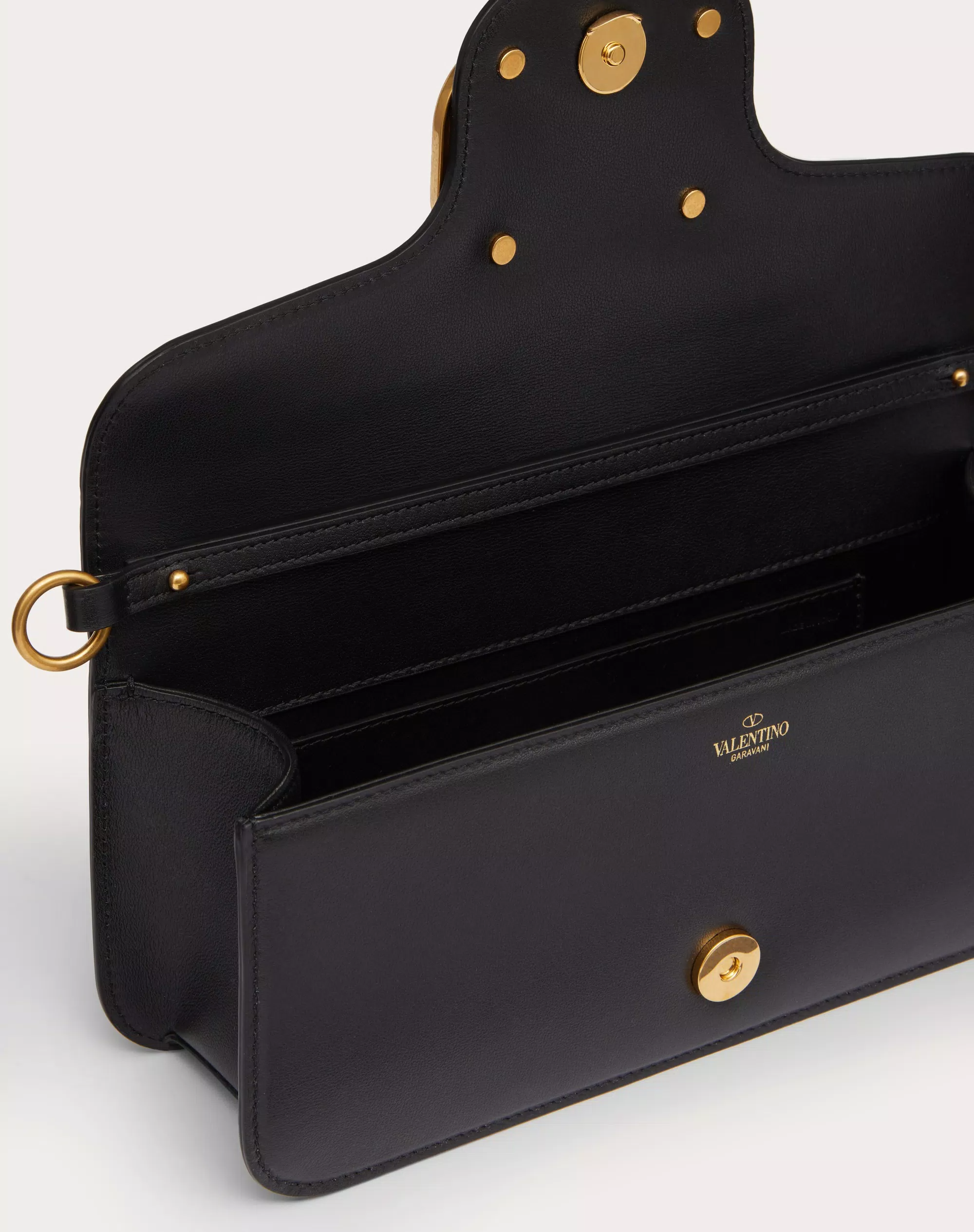 VALENTINO GARAVANI LOCÒ CALFSKIN SHOULDER BAG