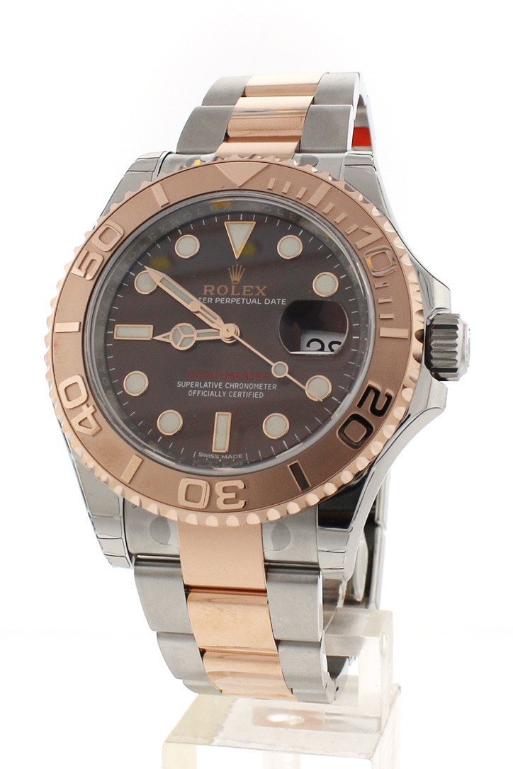 YACHT-MASTER 40 Chocolate Dial 18k Rose Gold Mens Watch 116621