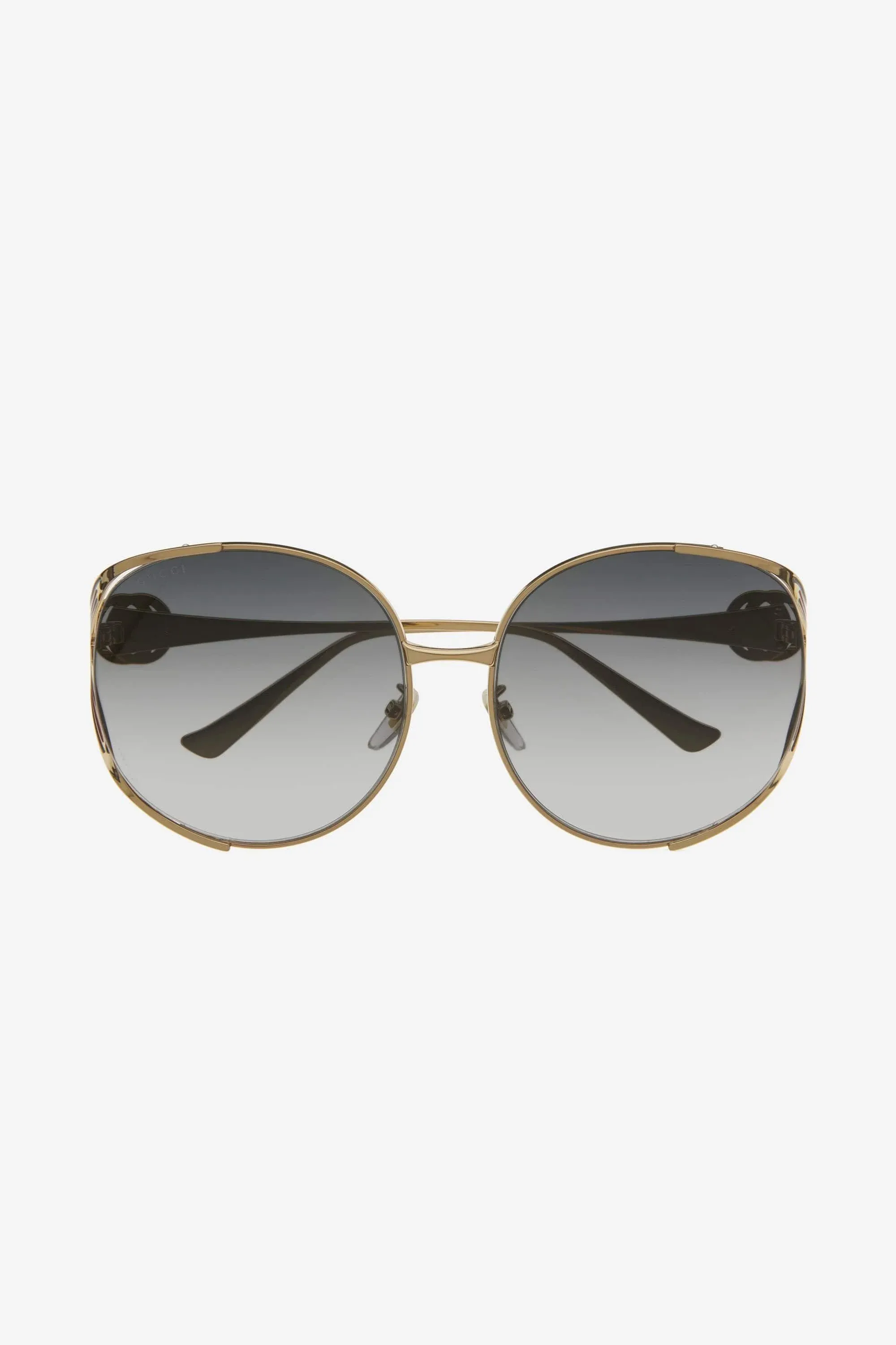 Gucci extra round femenine metal sunglasses