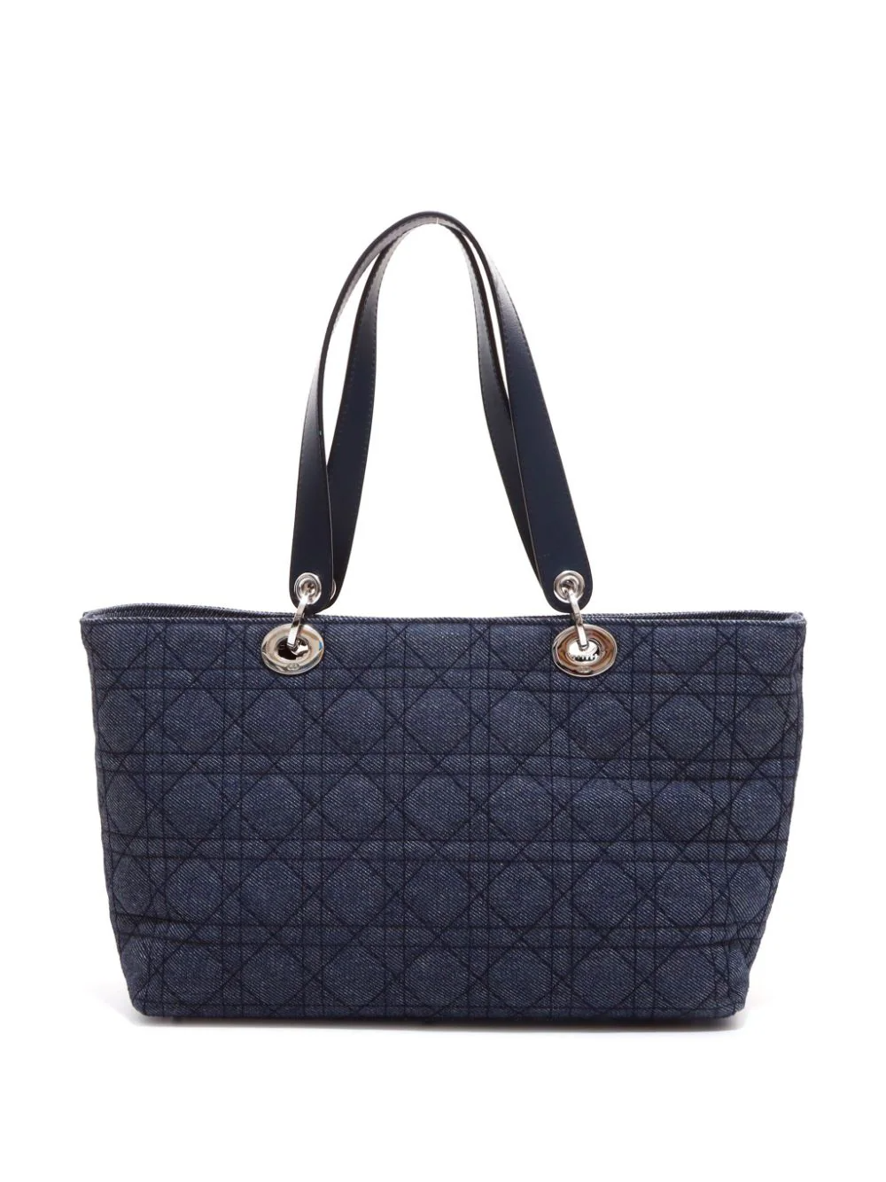 Cannage denim tote bag